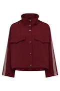 Amira Box Jacket | Burgundy