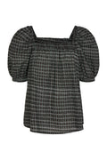 Tiia-Blouse | Black Offwhite