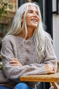 Louisa Cardigan | Desert Taupe Melange