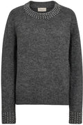 Pearl Pullover 205126 | Dark Grey Melange