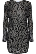 Leona Long Dress | Black Silver Leo