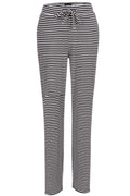 Natalia Straight Pants | Navy Creme S Stripe