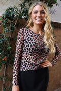 Mesh Ls Tshirt | Lux Leo Rasberry Heart
