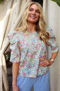 Winnie Blouse | Ivory Floral