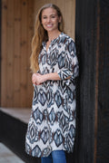 Frederikke Dress 3/4 | Blue Brown