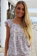 Gina Top | Romantic Flower