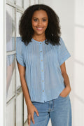 Dahlia Blouse 2727 | Blue