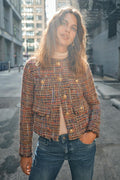 Flora Tex Jacket  | Garnet