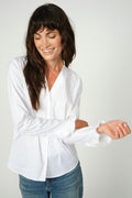 Hassie Pleat Shirt |  White