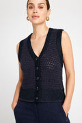 Demi Knit Vest 54406 | Midtnight