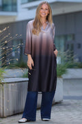 Helena Dress | Beige Brown