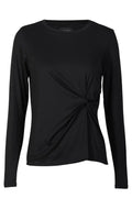 Alma Ls Twist Tshirt | Black