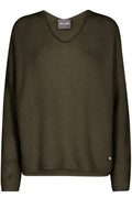 Thora V-Neck Knit | Grape Leaf