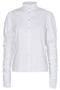 Sandy Poplin Puff Shirt | White