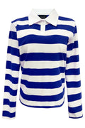 Polo Ls Shirt | Colbolt White Stripe