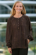 Theresa Blouse 2647 | Chocolate