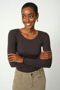 Elaine O-Ls Seamless Tee |  Phantom