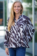 Amira Blouse 2644 | Coffee