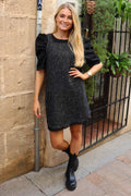 Coco Dress | Grey Black