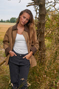 Anastacia Cord Jacket | Khaki