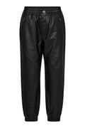Phoebe Leather Zip Joggers 31360 | Black