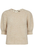 Coralie Bow Rib Knit 32135 | Bone