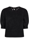 Coralie Bow Rib Knit 32135 | Black
