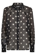 Drew Dot Shirt 35407 | Black Offwhite