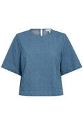 Prism Denim Ss Blouse 35777 | Denim Blue