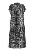 Leo Ss Frill Dress 36424 | Dark Grey