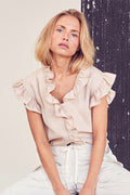 Sueda Frill Top | Bone