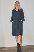 Maylone Soft Twill Dress  |  Salute Navy