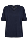 Ulla Ss Vneck Tshirt | Navy