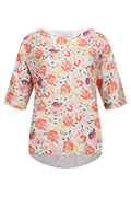 Alma Tshirt | Creamy Peach Flower
