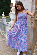 Gronja Strap Dress | Blue Strawberry
