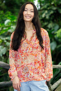 Luna Blouse | Pacifique Orange