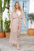 Stella Long V-Neck Dress | Noble Rose