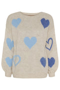 Amarante Knit | Beige Jeans Celeste