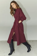 Poppy Shirt Long Dress 36526 | Winered