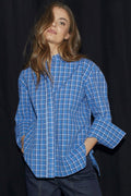 Angelica Check Shirt 35170 | Blue