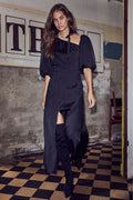 Siri Asym Dress 36405 | Black
