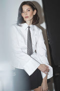 Sanna Pearl Cuff Shirt 35759 | White