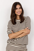 Tini Stripe Short Sleeve | C Hot Fudge Combi