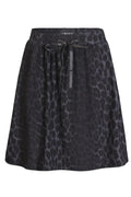 Alma Short Loose Skirt | Dark Grey Leo