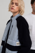 Sadie Loose Jacket |  Blocking Ashley Blue Dk Sapphire