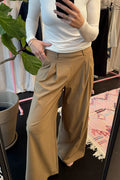 Davina Wideleg Pant | Khaki