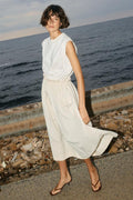 Sazha Mix Dress |  Ecru