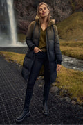 Nova Dip Dye Down Jacket | Fir Green
