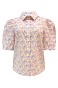 Flora Ss Blouse | Cute Bow Rose