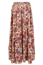 Luna Maxi Frill Skirt | Vivid Rouge | Nederdel fra Black Colour